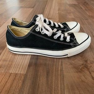 Black Converse All Star Sneakers Men's 7 or Women's 9